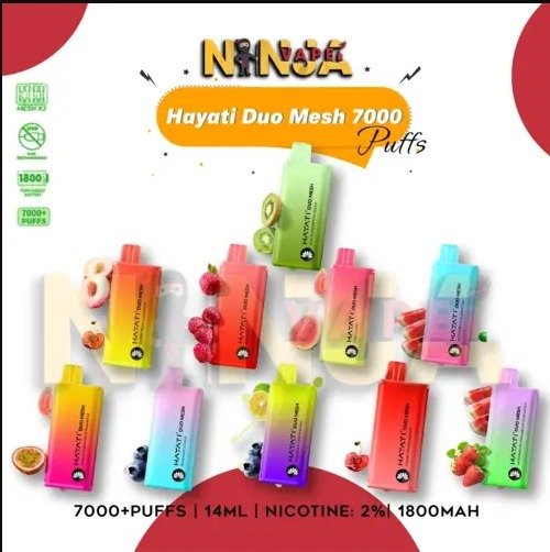 Hayati Duo Mesh 7000 Puffs & Crystal Prime Vape: Ultimate Vaping Experience